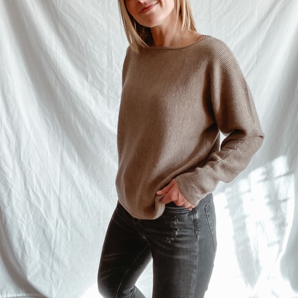 ✖️SOLD✖️ Rachel Zoe | ribbed merino wool sweater - Picture 2 of 14